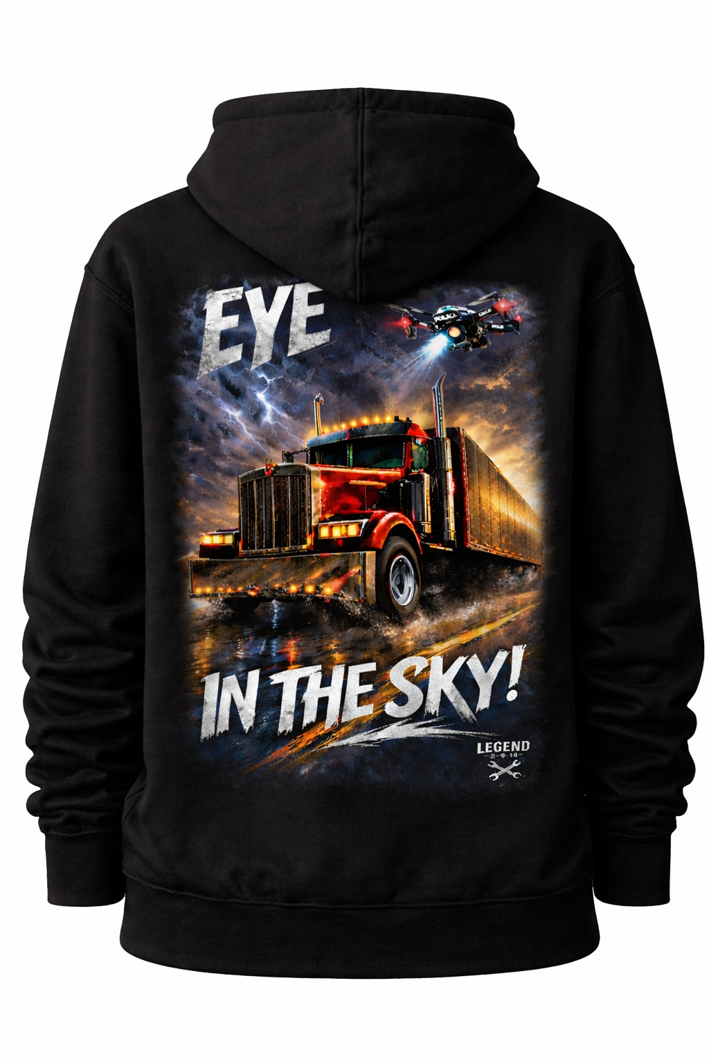 Eye in the Sky - Trucker Storm Graphic Tee & Hoodie