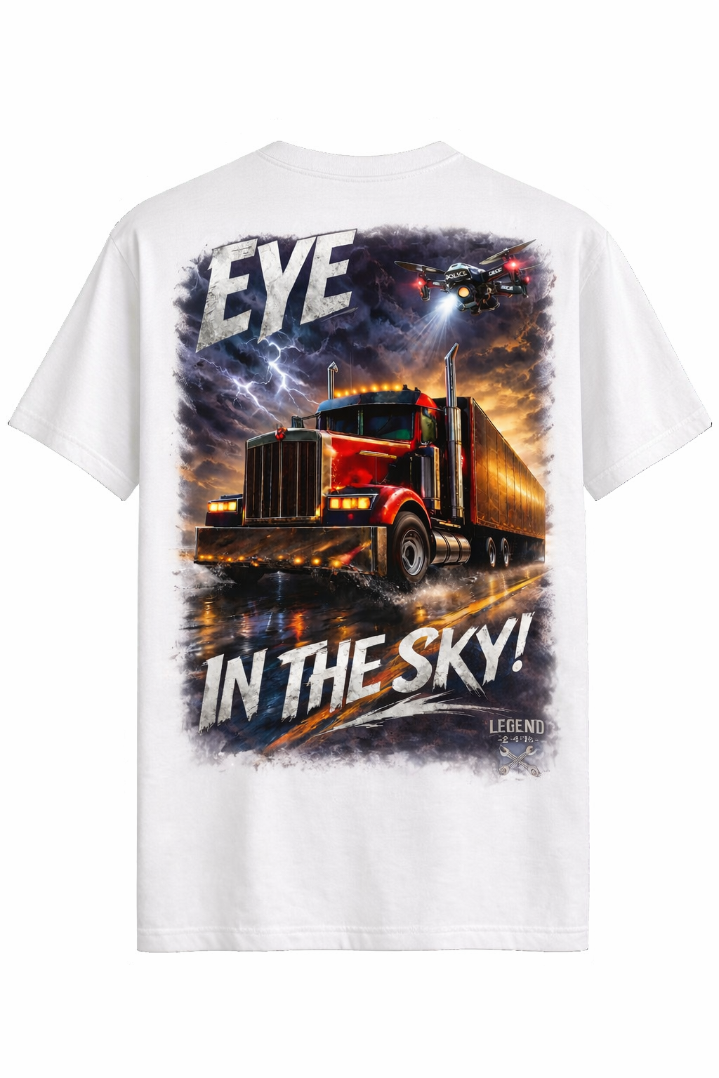 Eye in the Sky - Trucker Storm Graphic Tee & Hoodie